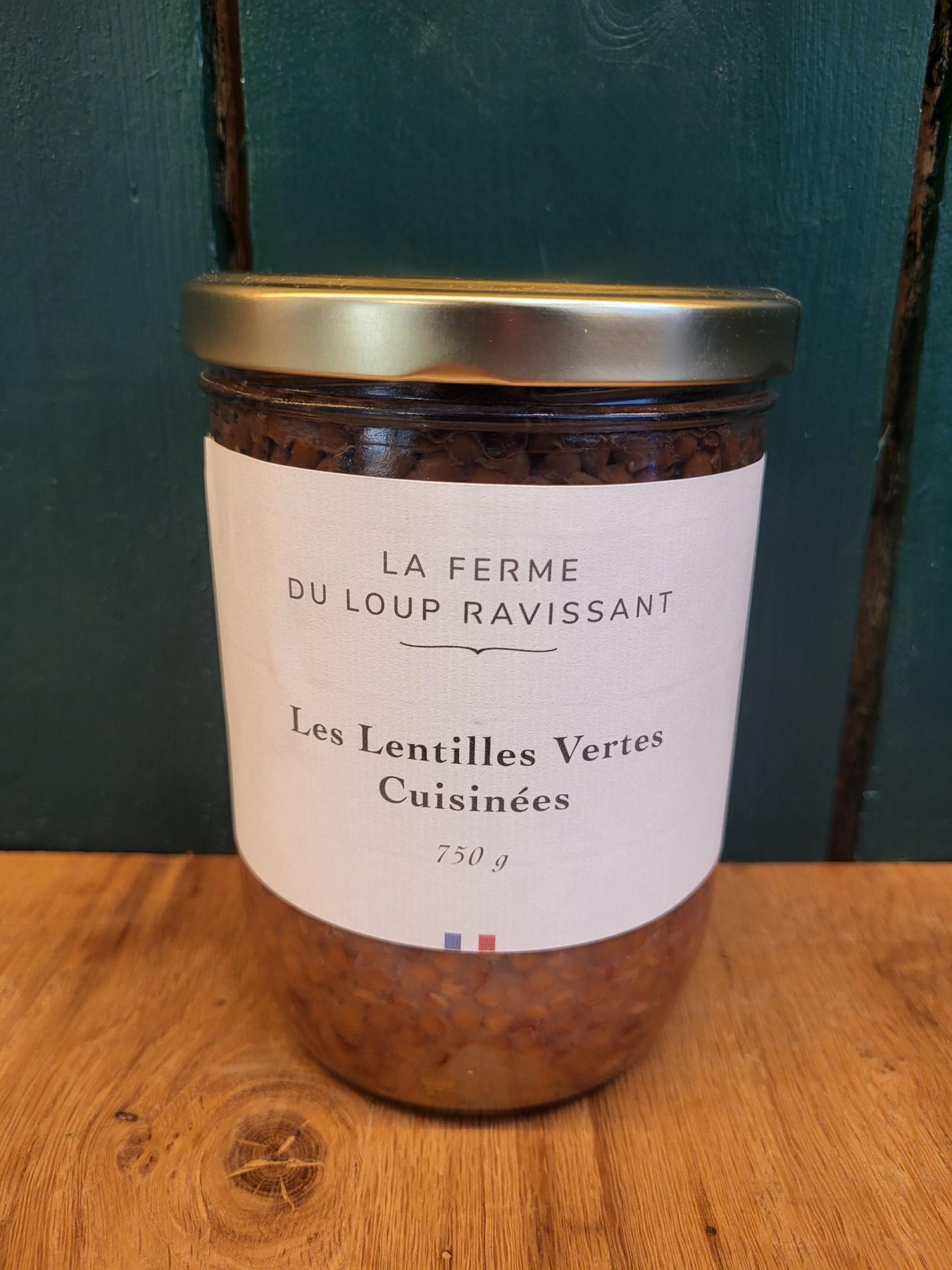 Les Lentilles vertes cuisinées