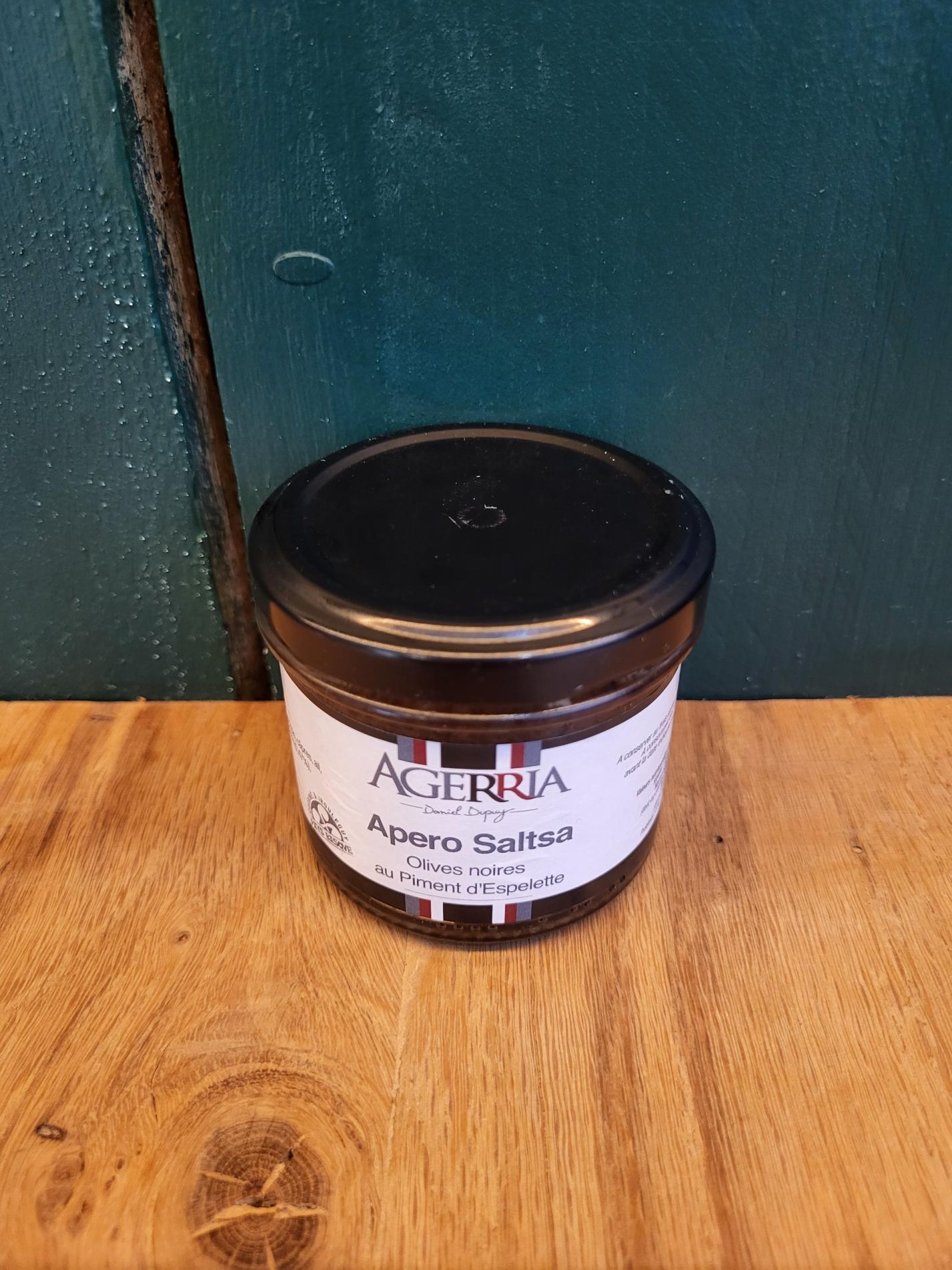 Apéro Saltsa Olives noires au piment d'Espelette