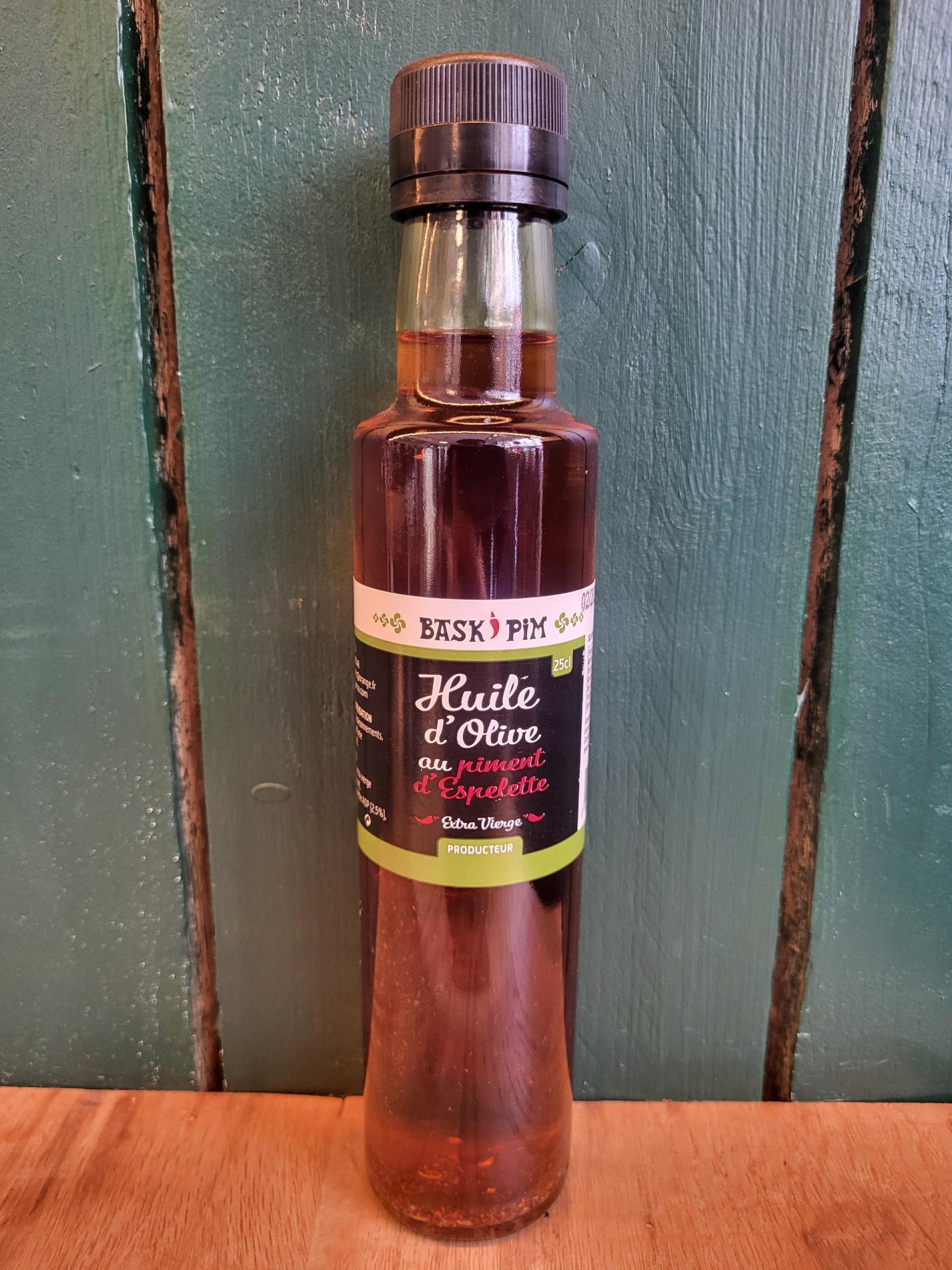 Huile d'olive au piment d'Espelette