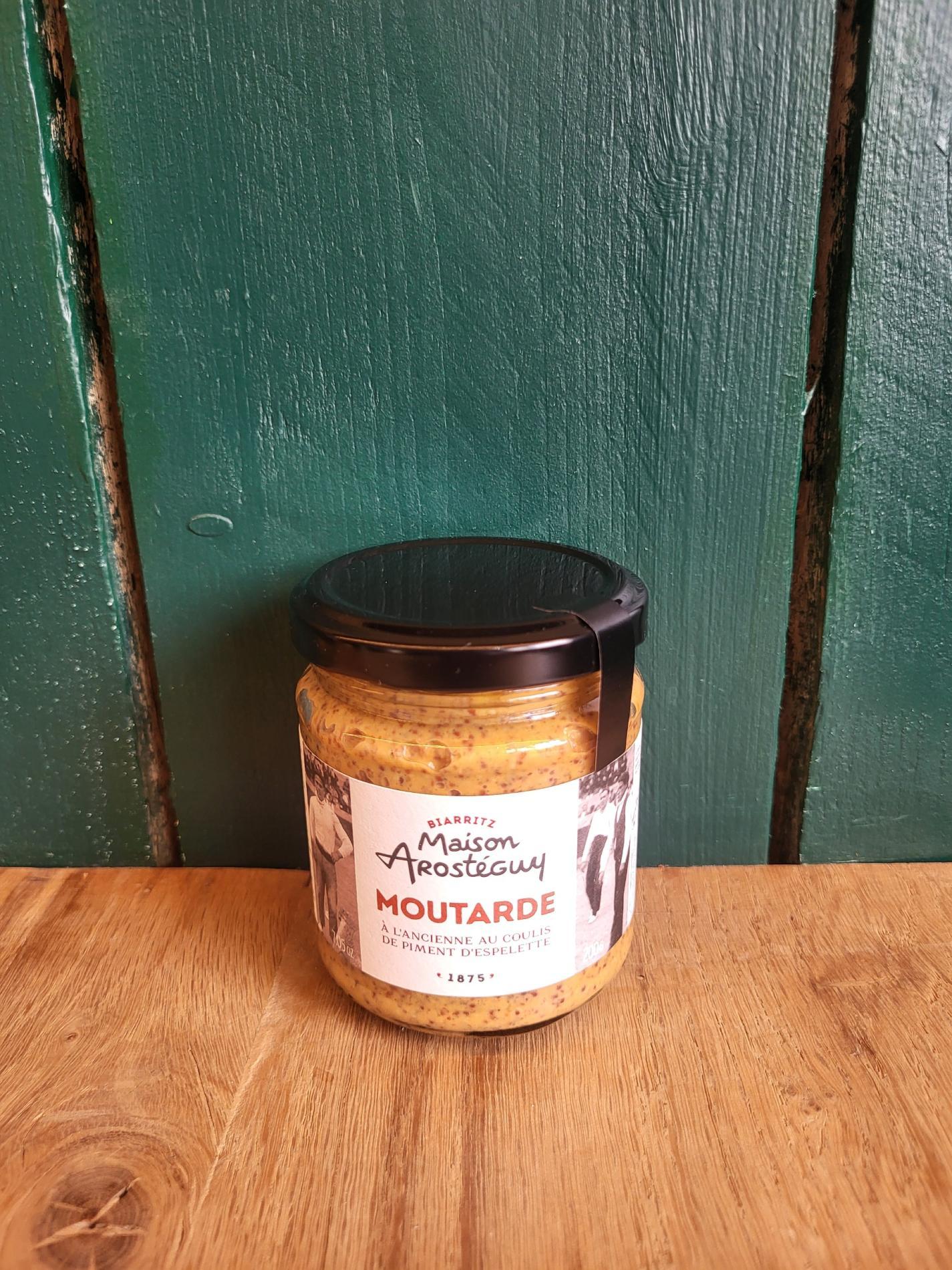 Moutarde à l'ancienne au piment d'Espelette
